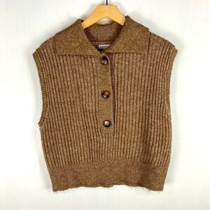 Sincerely Jules Knit Sweater Vest‎ Sleeveless Shirt Top Fall Winter Size Medium